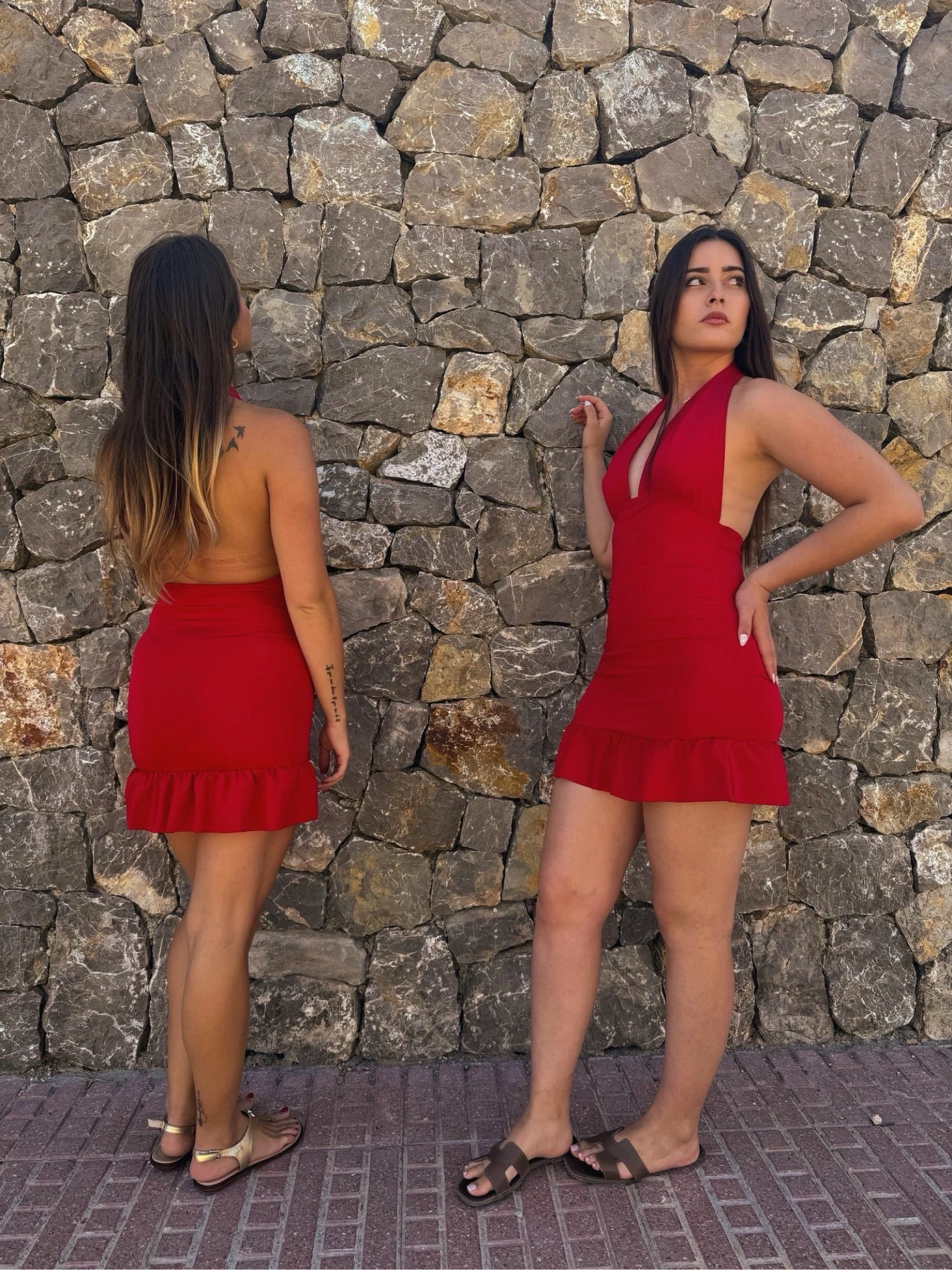 Rode mini-jurk – photo 4